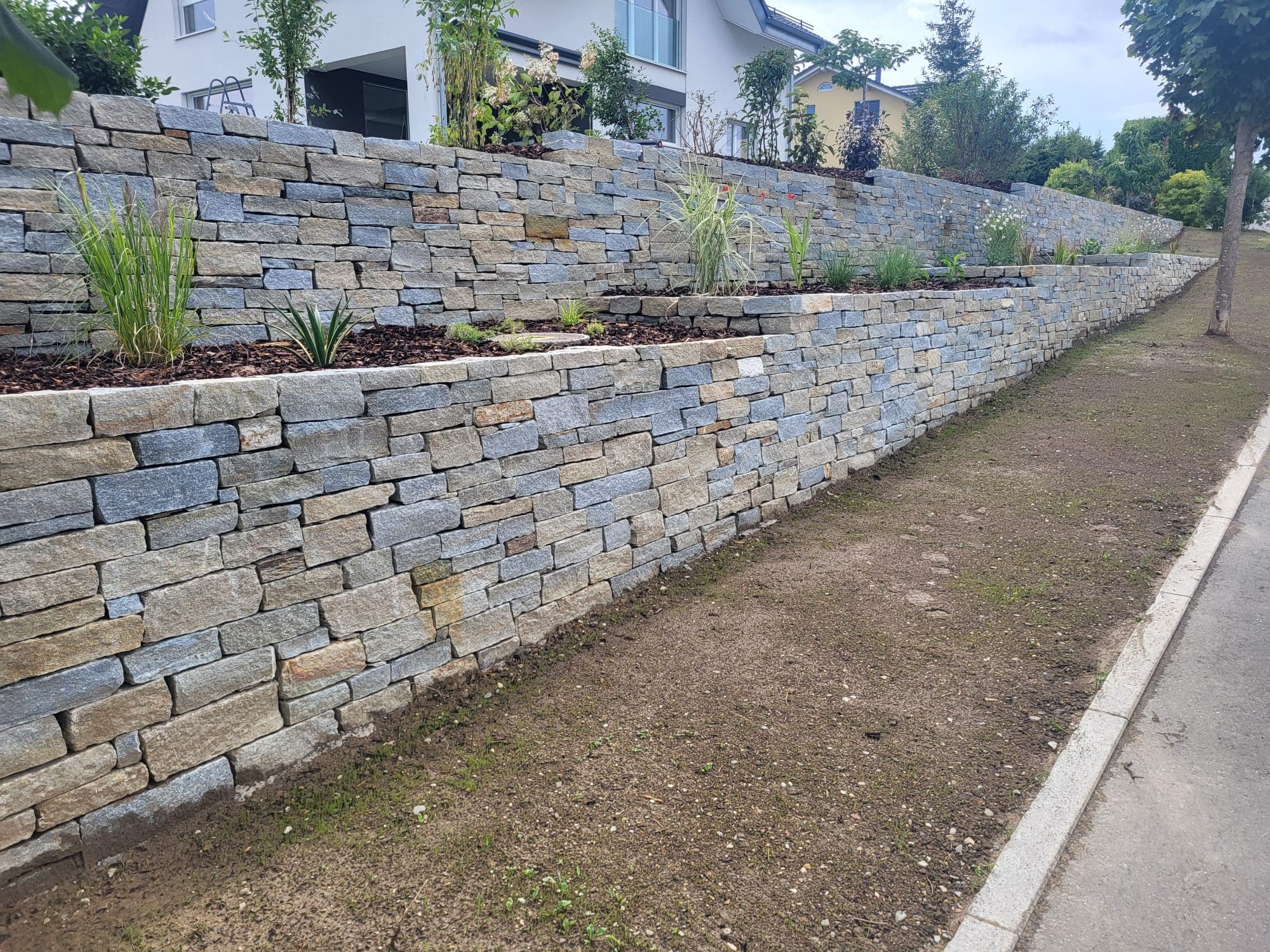 Luserna Gneis - Mauerstein