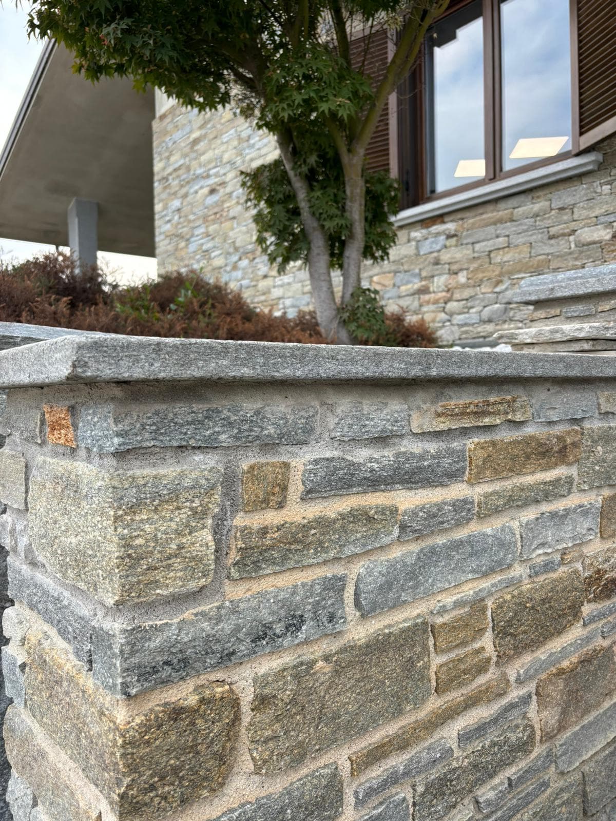 Luserna Gneis - Mauerstein