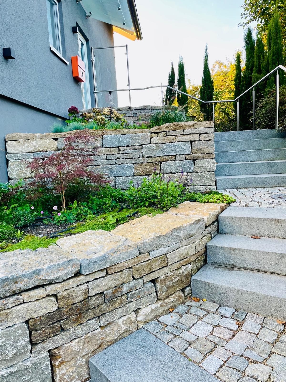 Muschelkalk Mauerstein