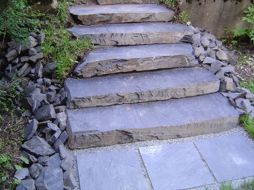 Schiefer Blockstufe