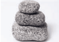 Diskus-Granitzierkiesel, Salz-Pfeffer