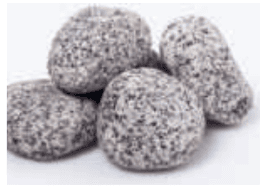 Granitzierkiesel, Salz-Pfeffer