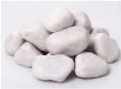 Marmorzierkies, Carrara-weiß