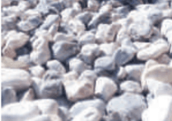 Naturkies, Weiß-grau